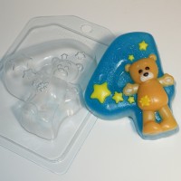 Цифры/4 с мишкой