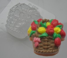 Корзина тюльпанов