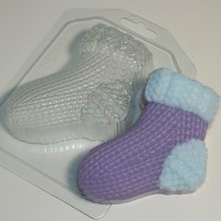 Носок вязаный левый